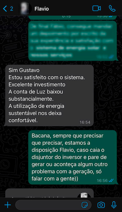 Depoimento do cliente